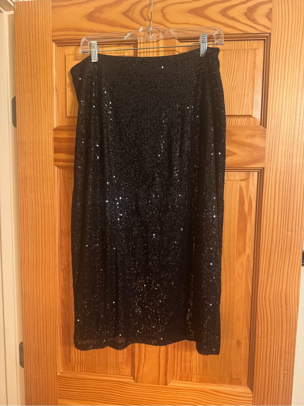 Black Sequin Womens Skirt